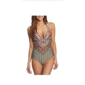 Prana Lahari Cargo Marrakesh One Piece Swimsuit Women's Size Xl